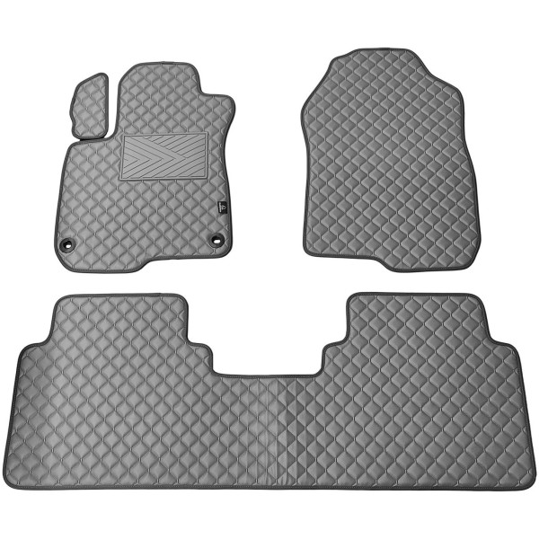 Eco-nahka matot QuiltyMats HONDA CR-V 2017-2023 (Harmaa / harmaat ompeleet)