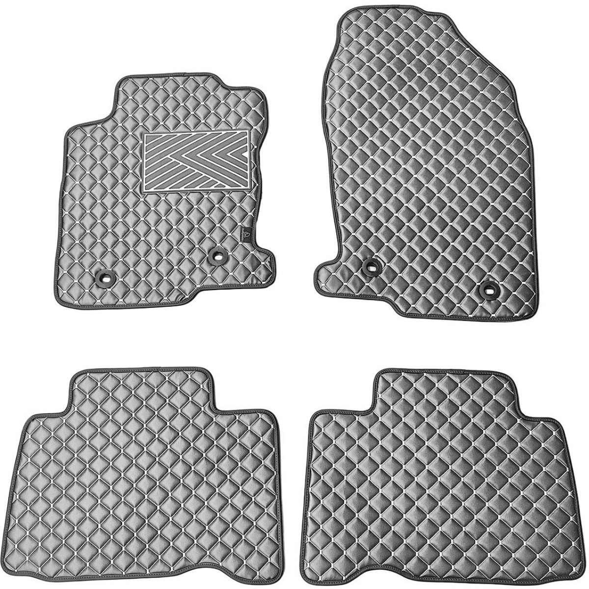 Eco-nahka matot QuiltyMats LEXUS NX 2014-2021 (Harmaa / harmaat ompeleet)