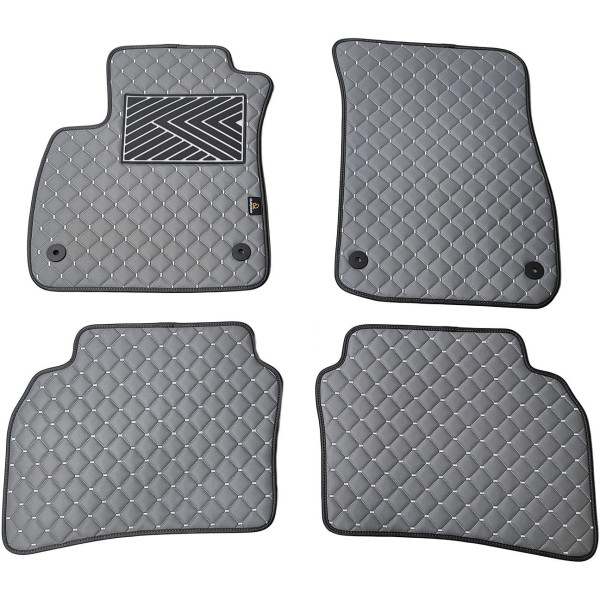 Eco-nahka matot QuiltyMats OPEL INSIGNIA 2017-2022 (Harmaa / harmaat ompeleet)