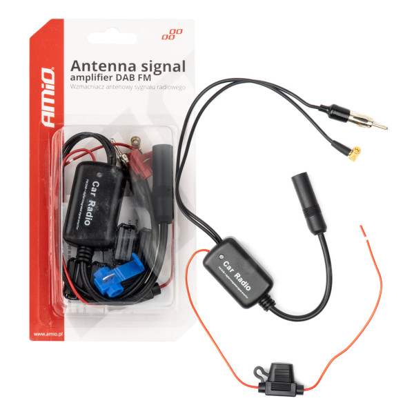 Radioantennin signaalinvahvistin 12V DAB/FM AMIO-04134