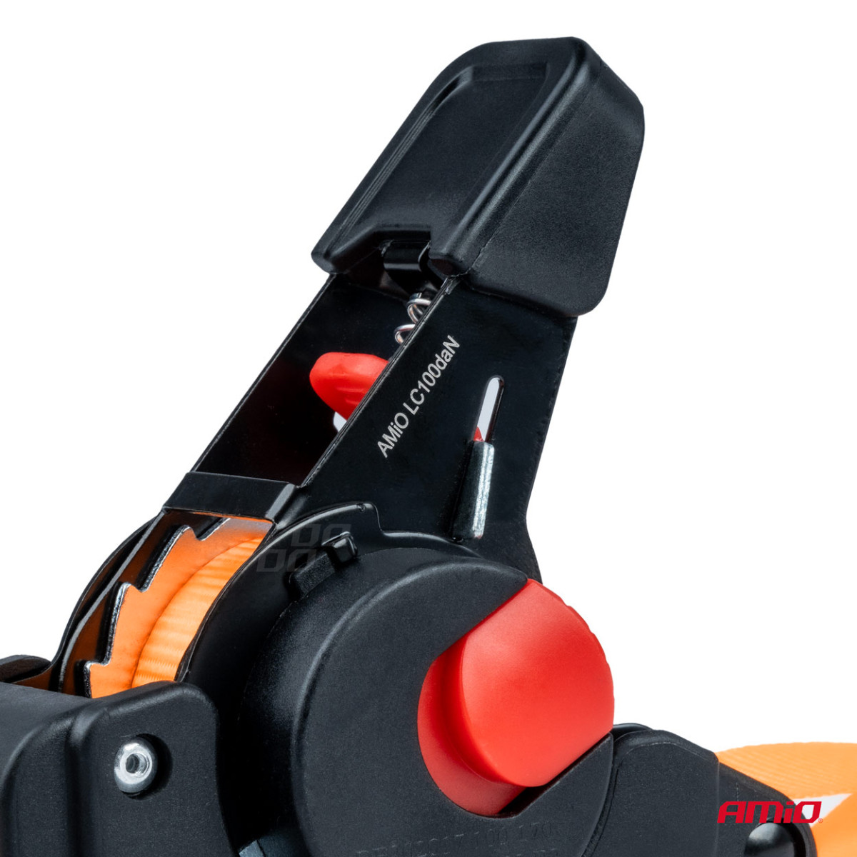 Kuormankiinnitysliina automaattisella kelauksella 200 kg, 2 m x 18 mm, S-TYPE AMIO-03323