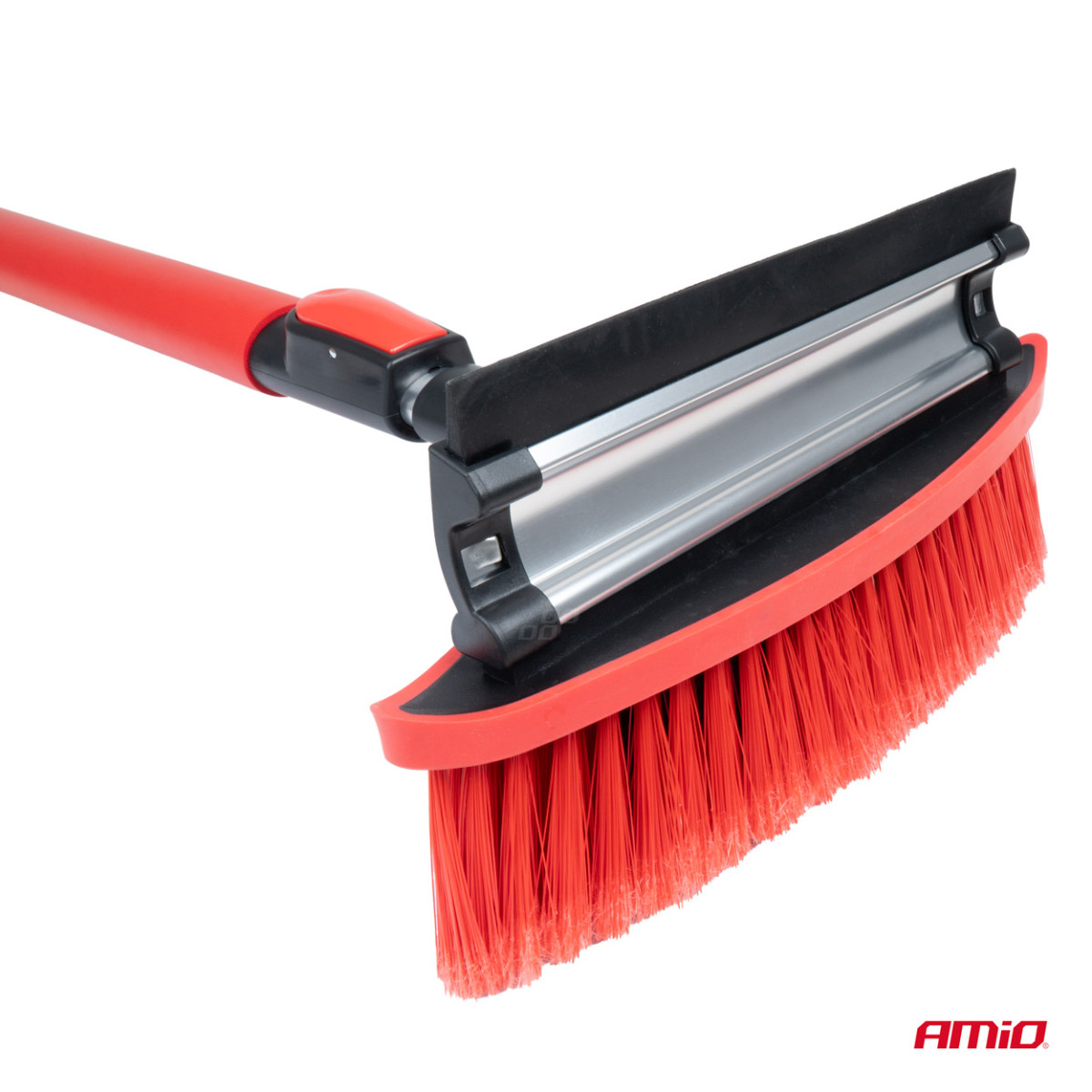 Suuri teleskooppinen lumiharja kaapimella 98-134 cm