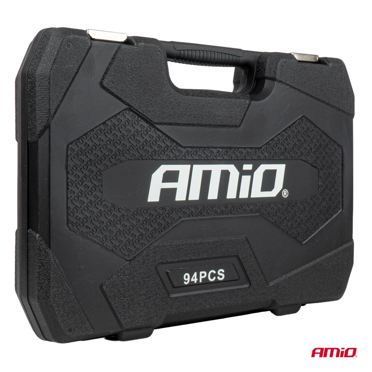 Kärki- ja hylsysarja räikkäavaimilla, 94 kpl, AMIO-05018