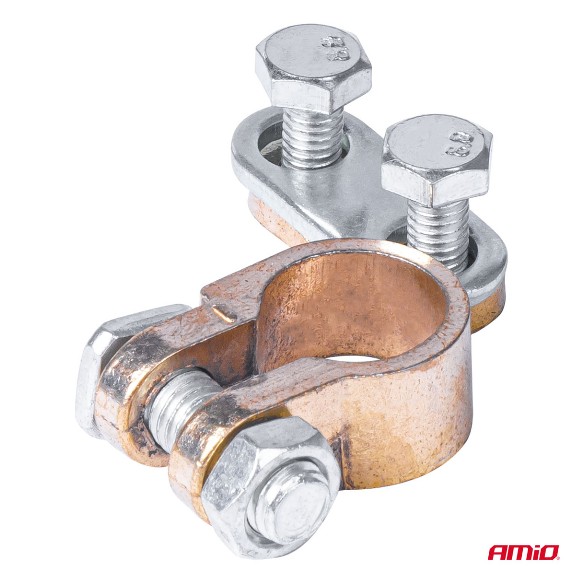 Akkuliittimet 600 A, messinkiä, 2 kpl, AMIO-01161