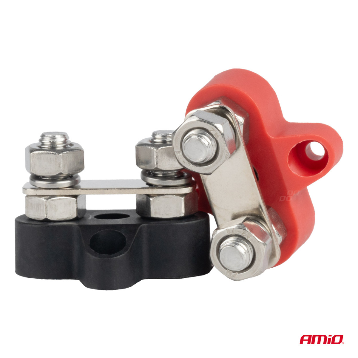 Kaksinkertainen M8-akkujakoliitin, maks. 48 V, 2 liitintä, 2 kpl, AMIO-03806