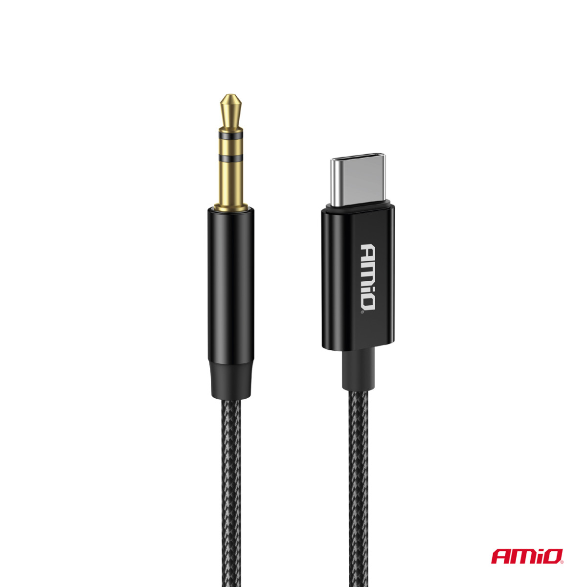 USB-C - 3,5 mm:n minijakki AUX-kaapeli 1 m AMIO-04294