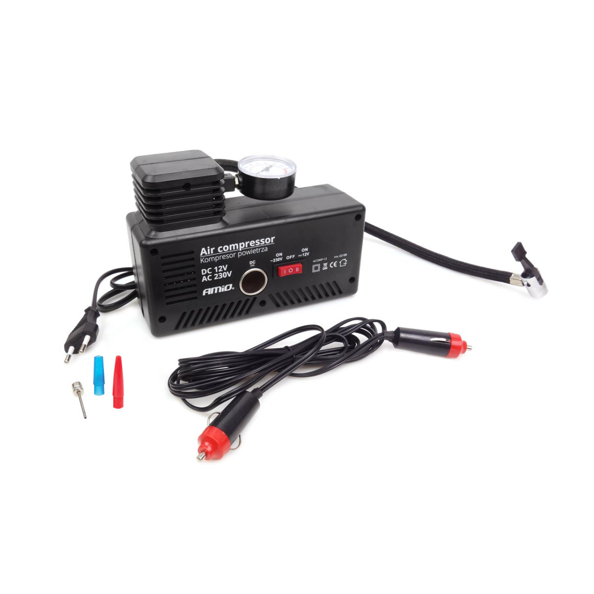Auton kompressori 12V / 230V, AMIO-02188