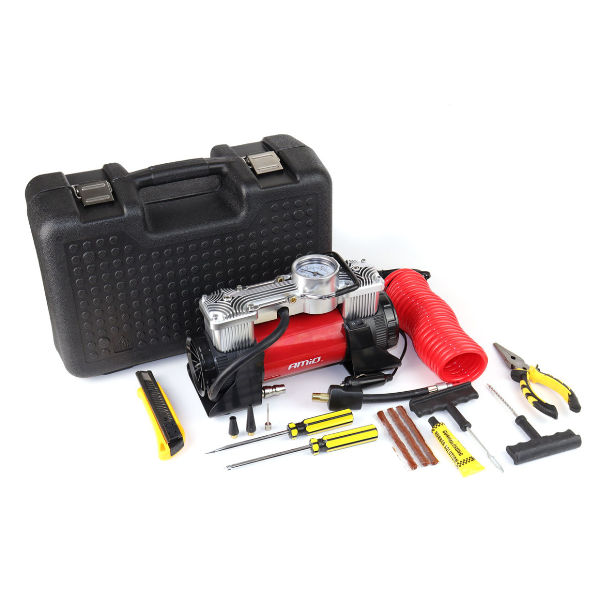 Auton ilmakompressori, 2 sylinteriä 12V HQ AMiO-02640