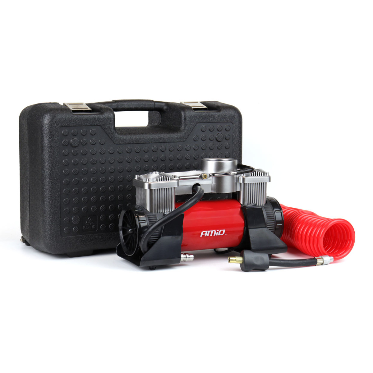 Auton ilmakompressori, 2 sylinteriä 12V HQ AMiO-02640