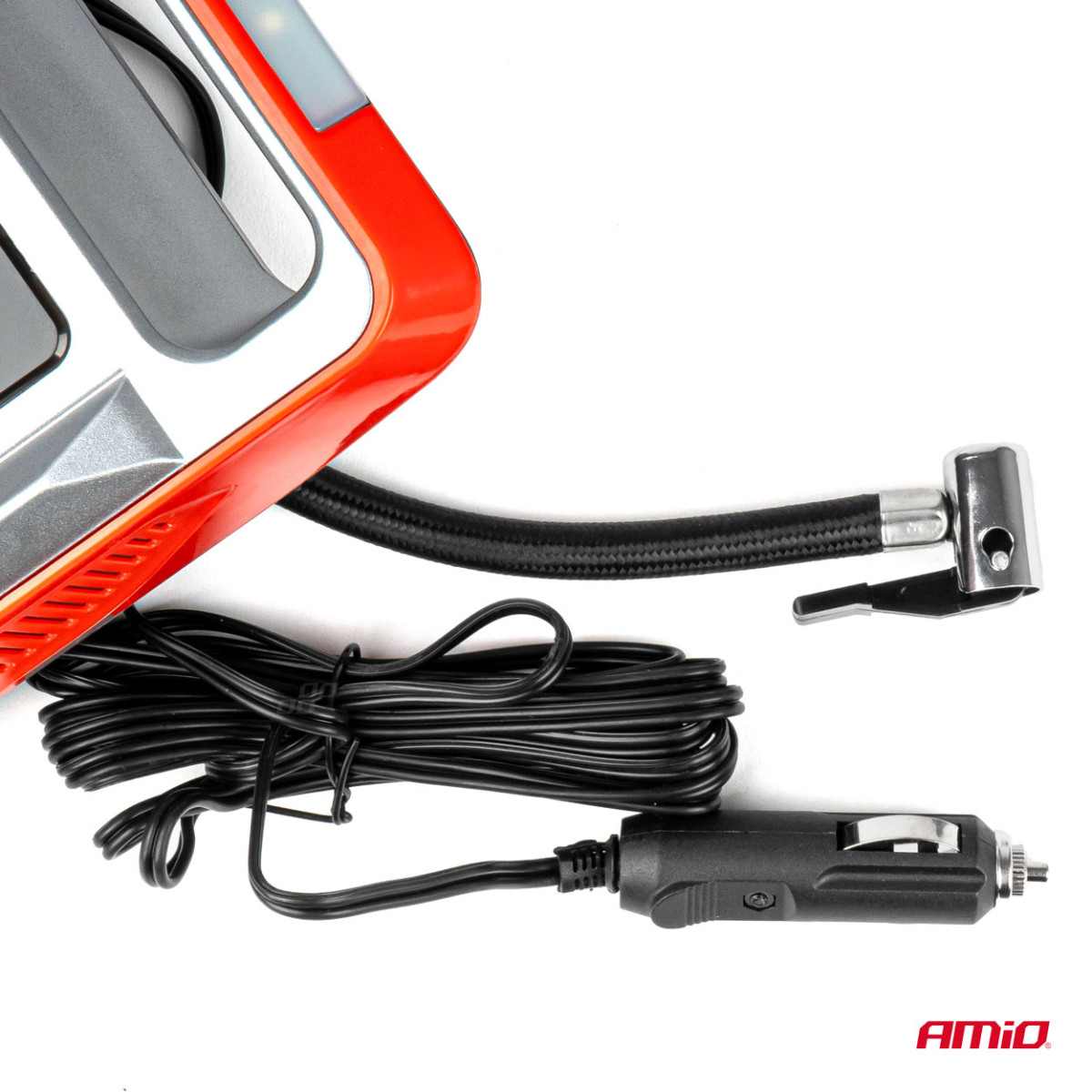 Auton ilmakompressori 12 V, LCD, LED, AMIO-03268