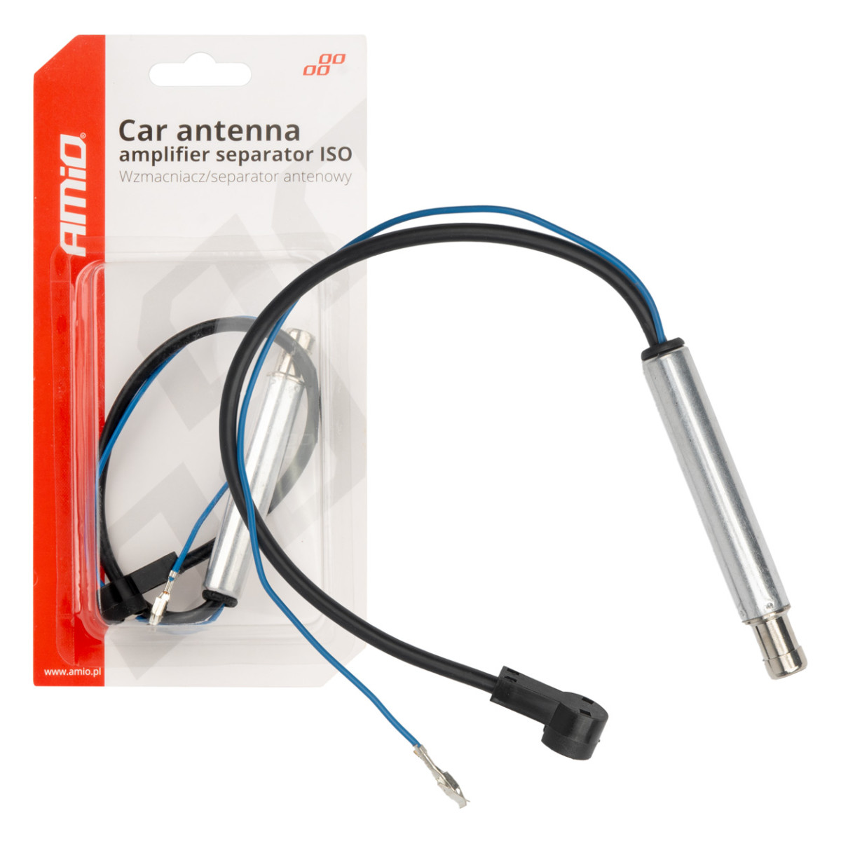 Auton antennin signaalinvahvistin-erotin ISO AMIO-04131