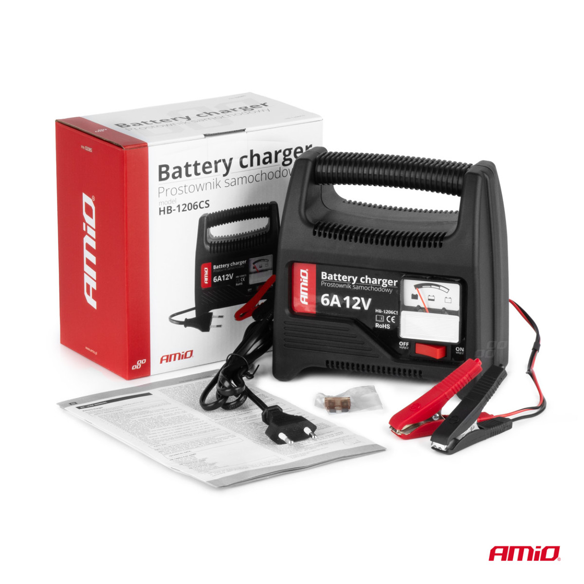 Akkulaturi SBC-6A 8A 12V AMIO-02086