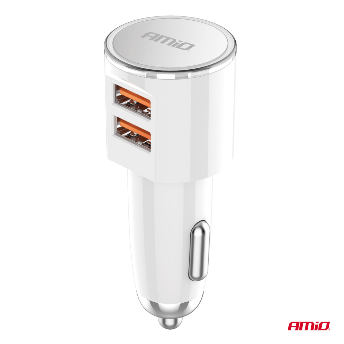 Autolaturi 2x USB-A 3.4A 12/24V AMiO-03888