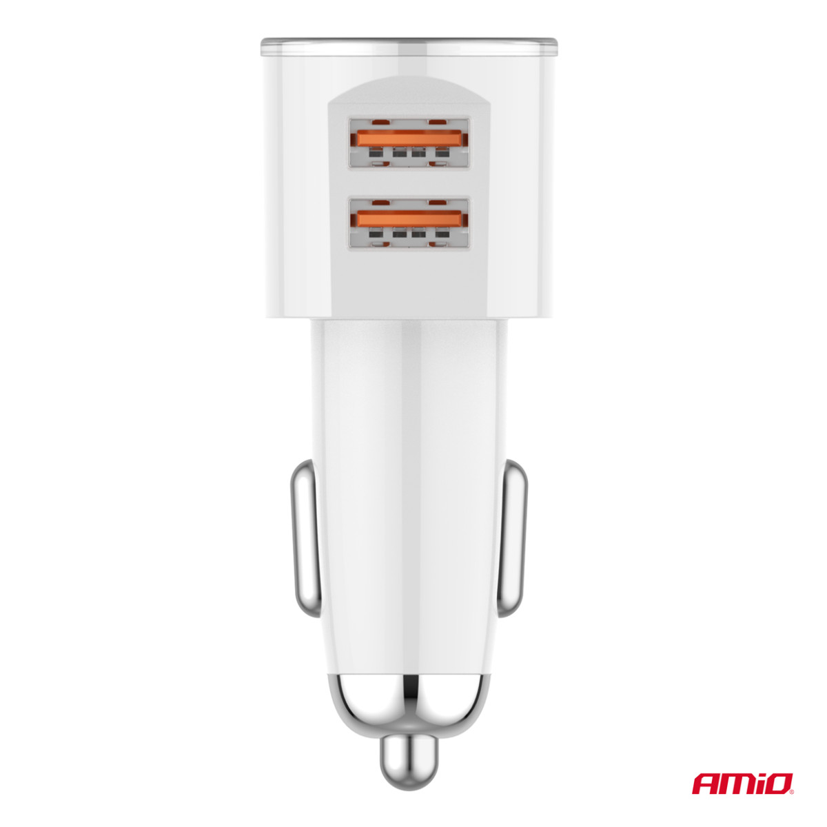 Autolaturi 2x USB-A 3.4A 12/24V AMiO-03888