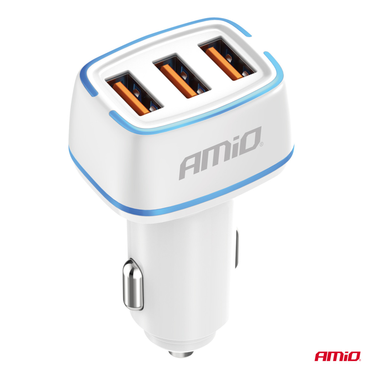 Autolaturi 3x USB-A 30W 12/24V AMiO-03889