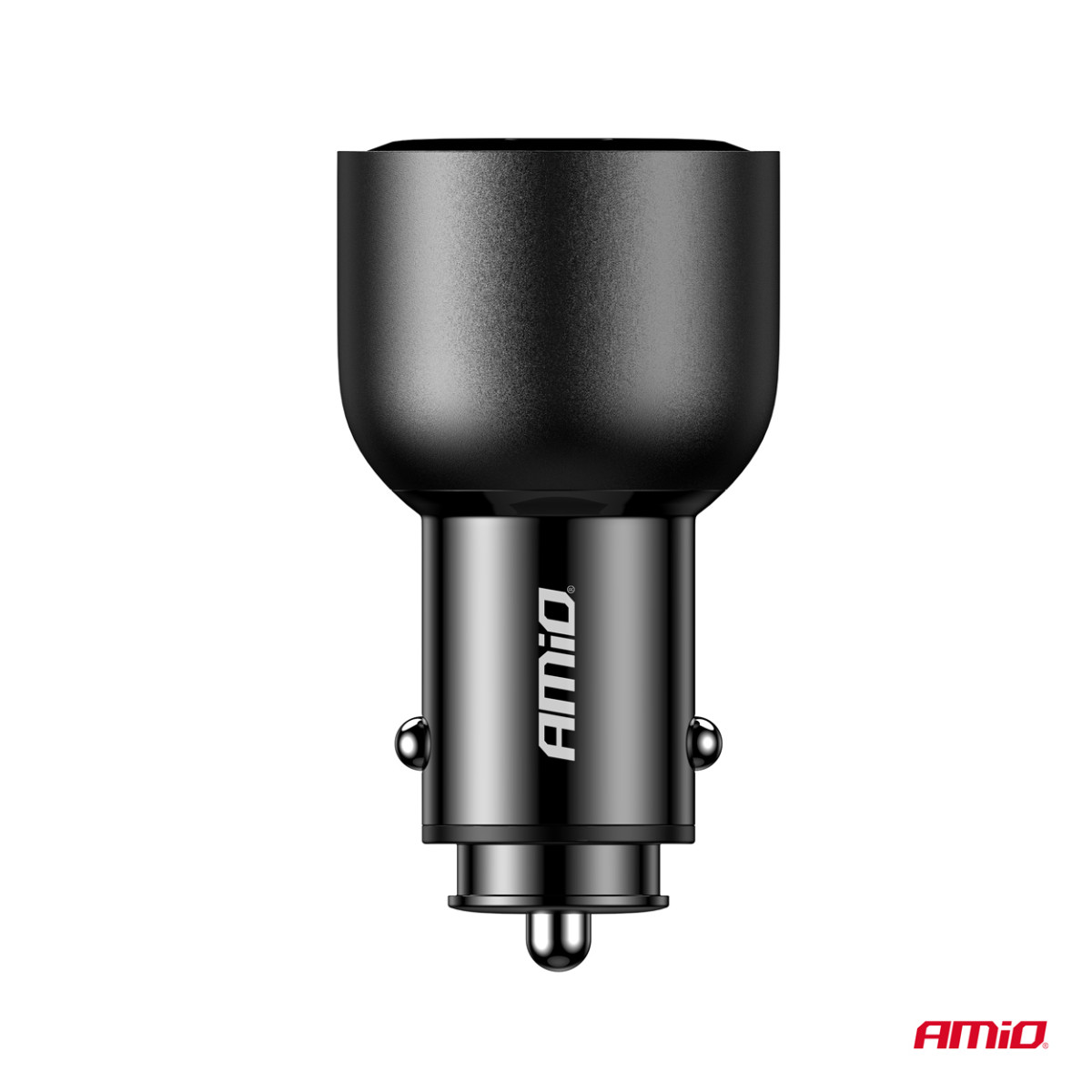 Autolaturi 2x USB-C + USB-A 12/24V 95W AMIO-04372