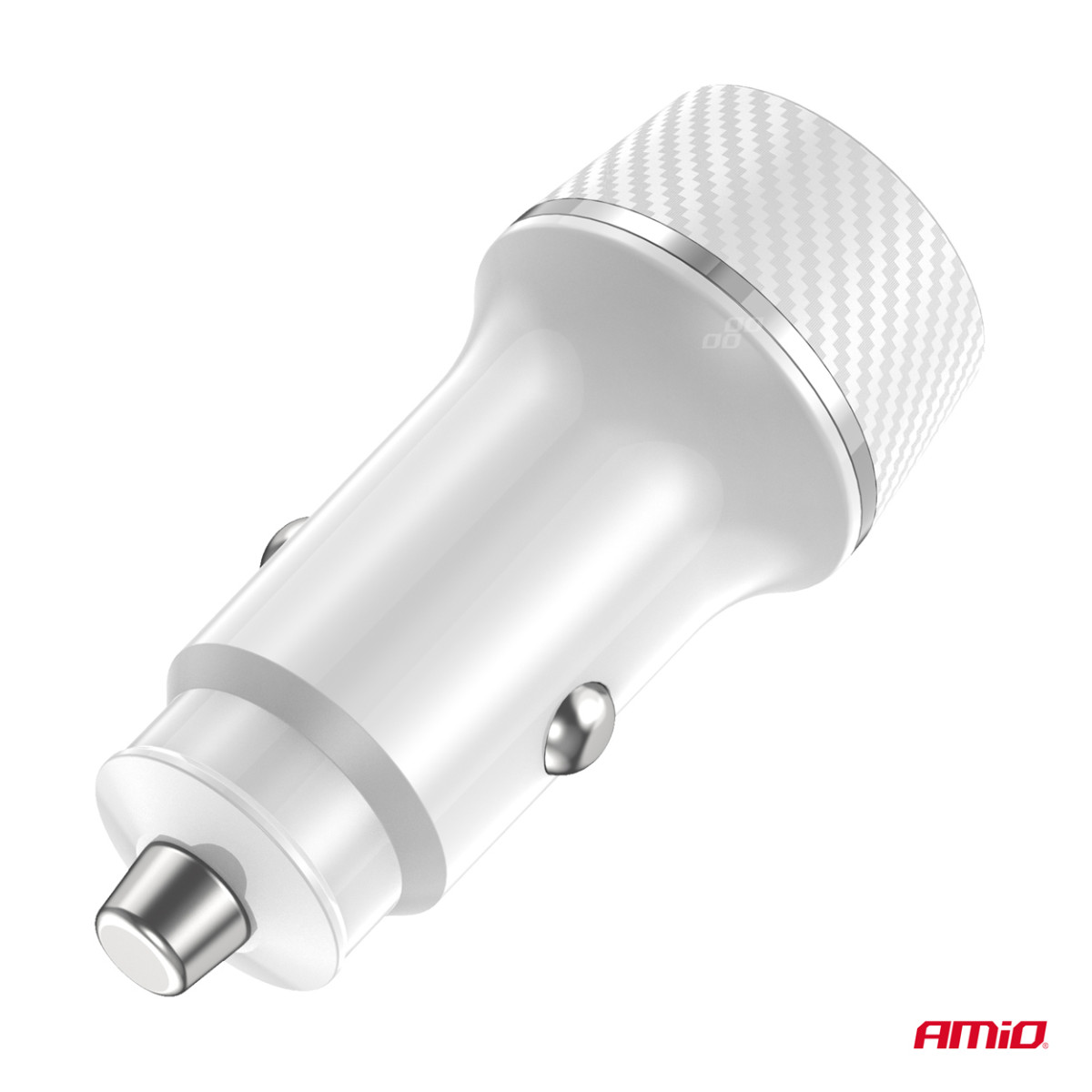 Autolaturi USB-A + USB-C 20W 12/24V AMiO-03878
