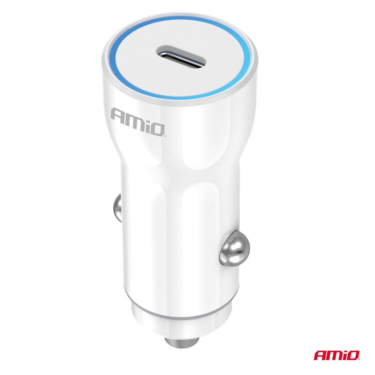 Autolaturi USB-C 20W 12/24V AMiO-03880