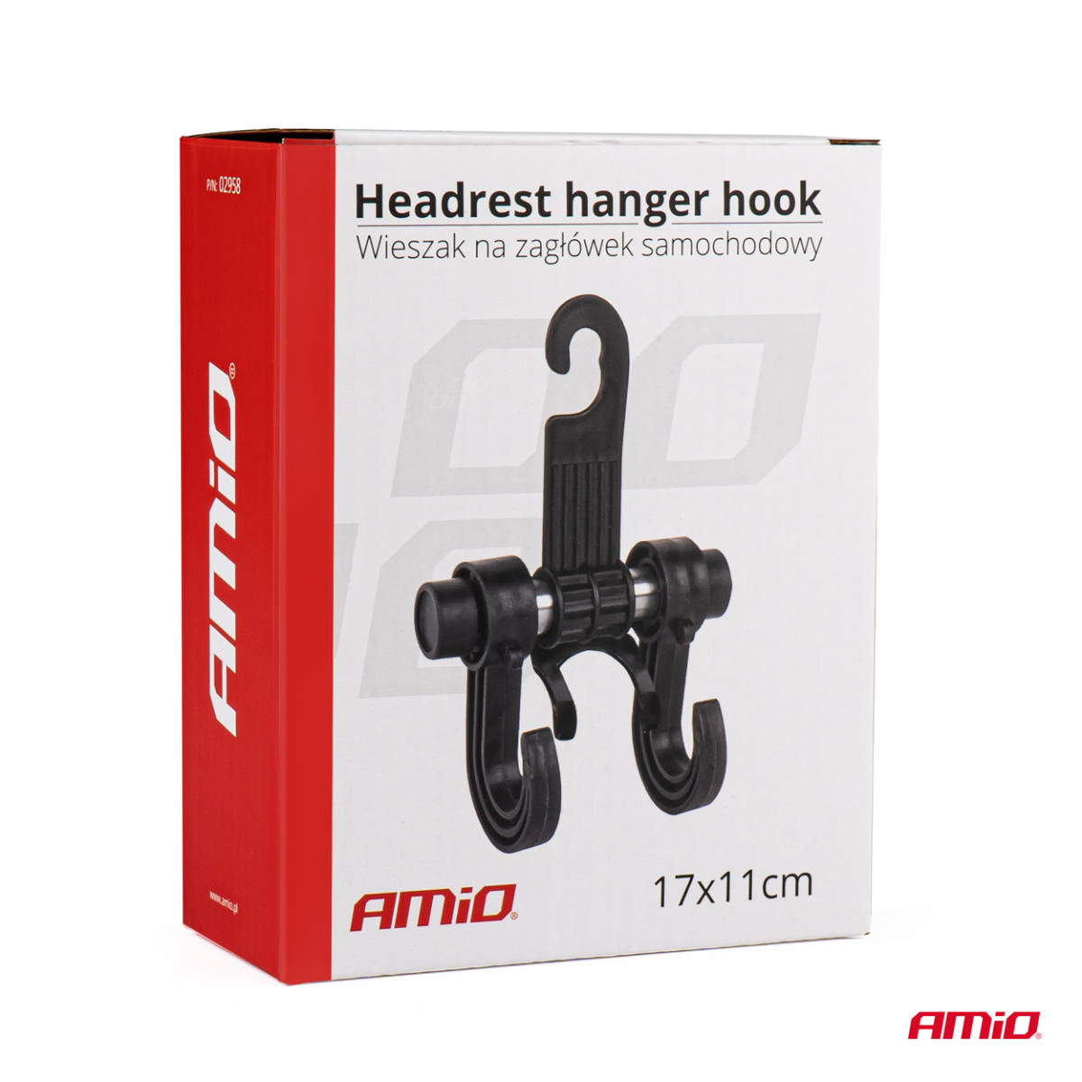Auton niskatuen koukut AMIO-02958