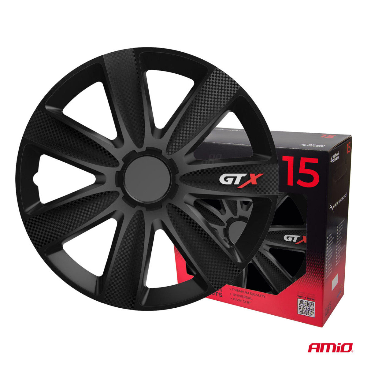 Pölykapselit 4 kpl GTX, hiilimusta 15"