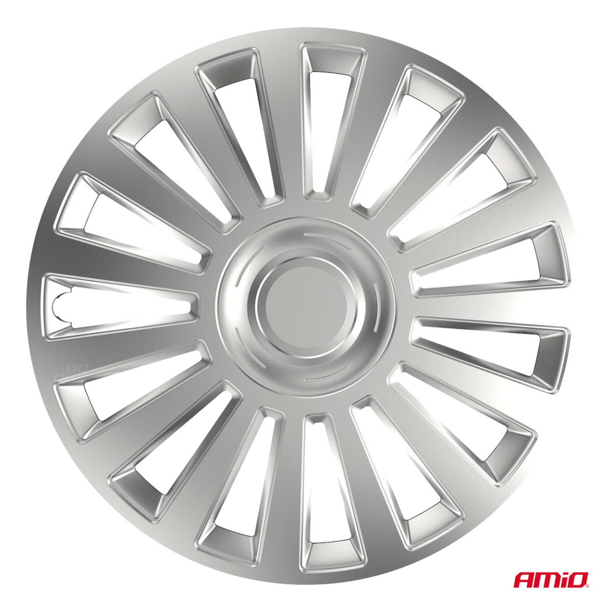 Pölykapselit 4 kpl. Luxury, hopeanväriset 13"