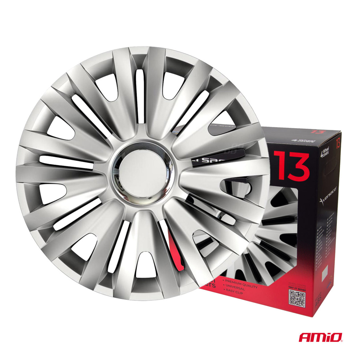 Pölykapselit 4 kpl, Royal, hopea, 13"