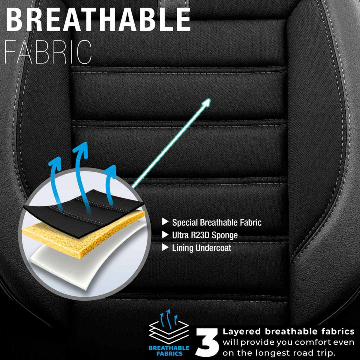 Yleismalliset istuinsuojat OTOM, LIMITED - musta / harmaa