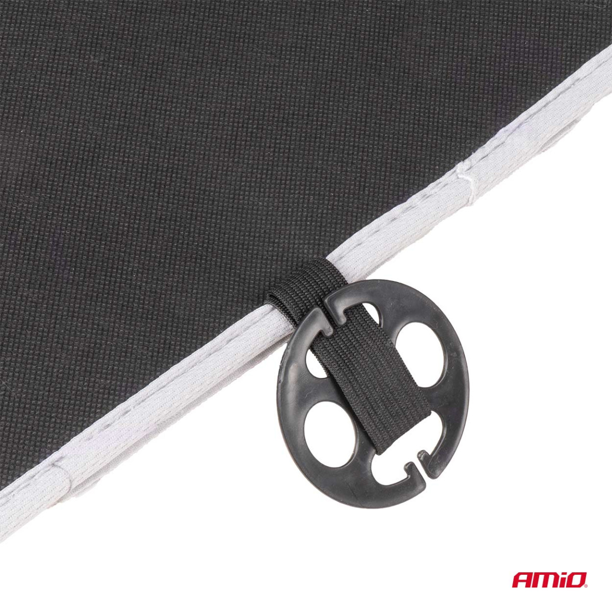 Turvaistuimen matto helmillä 110 x 46 cm - harmaa