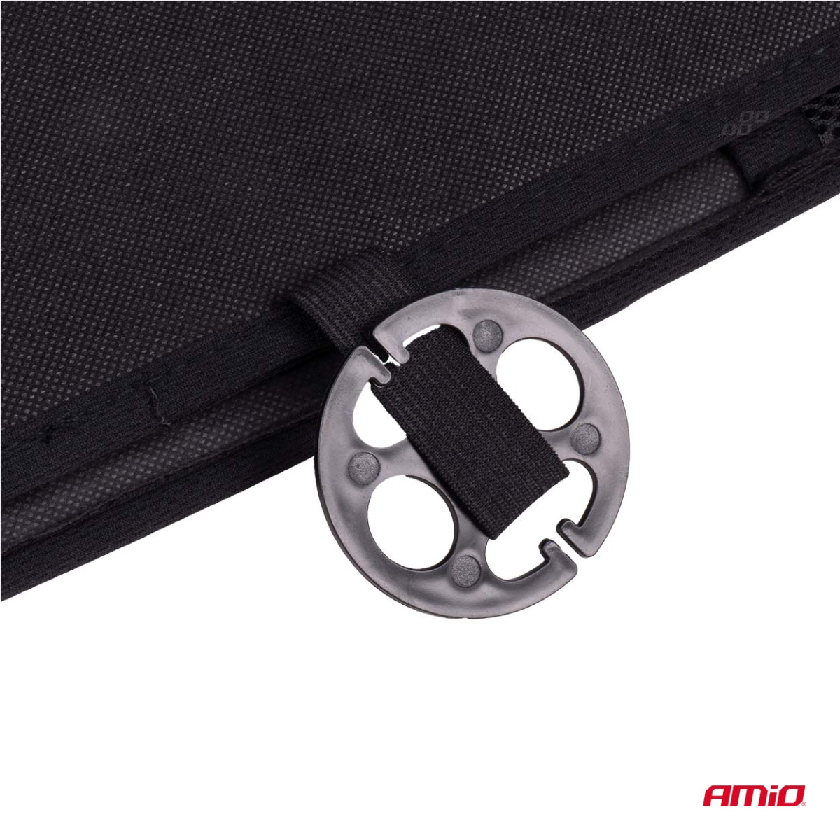 Auton istuinmatto helmillä 110 x 46 cm - musta