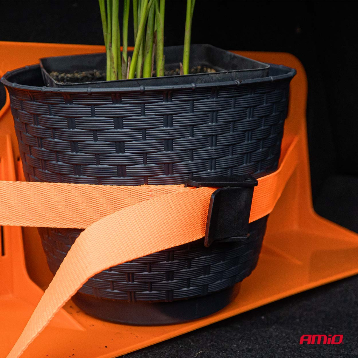 Lisätavaratilan pidike/järjestelijä tarroilla 46x19x14cm AMIO-04769