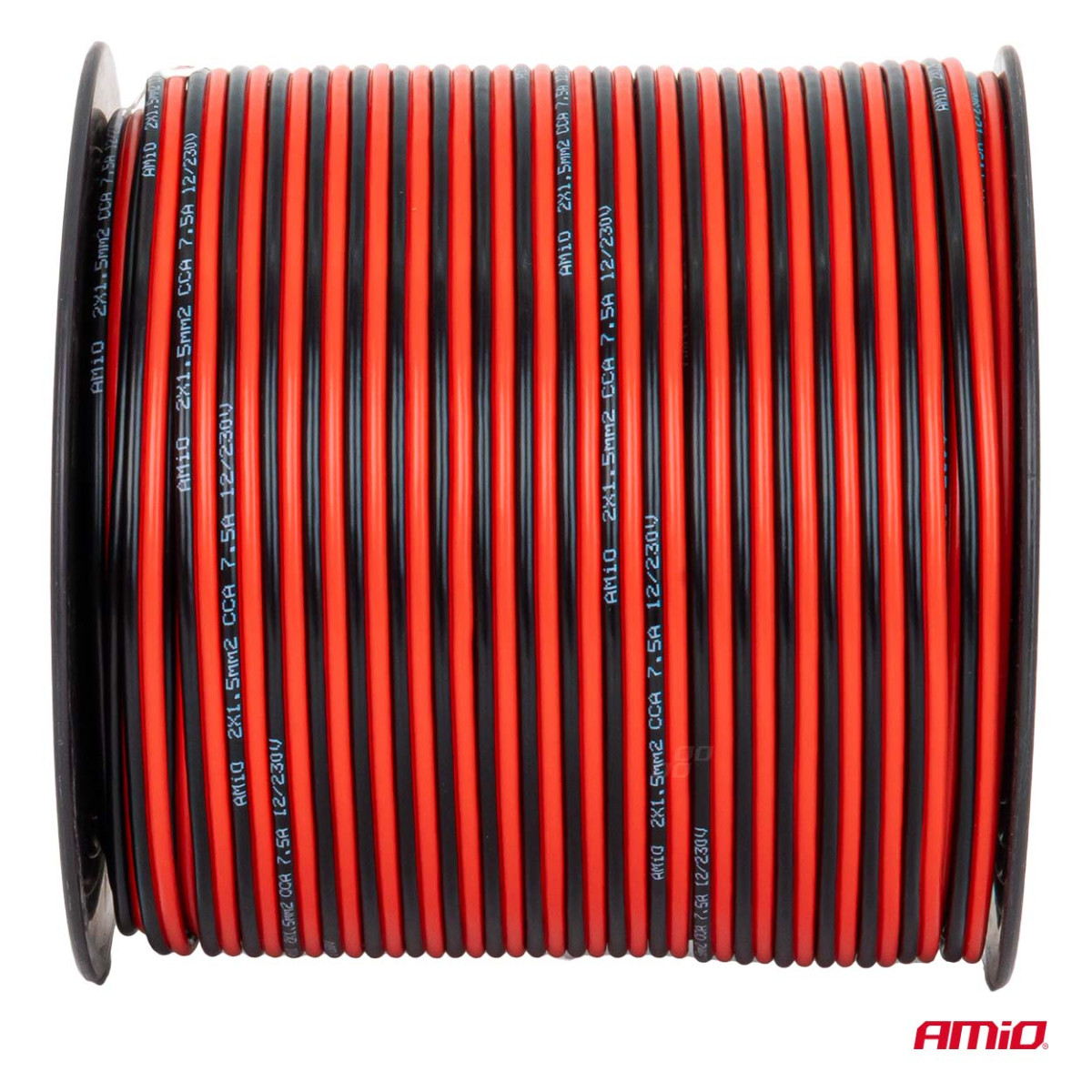 Kaksijohtiminen CCA-kaapeli, 2x1,5 mm² 100 m 7,5 A AMIO-04459