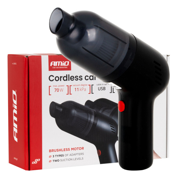 Langaton autoimuri 70 W, 11 kPa, USB-C, HEPA-suodattimella, VC-08 AMIO-04416