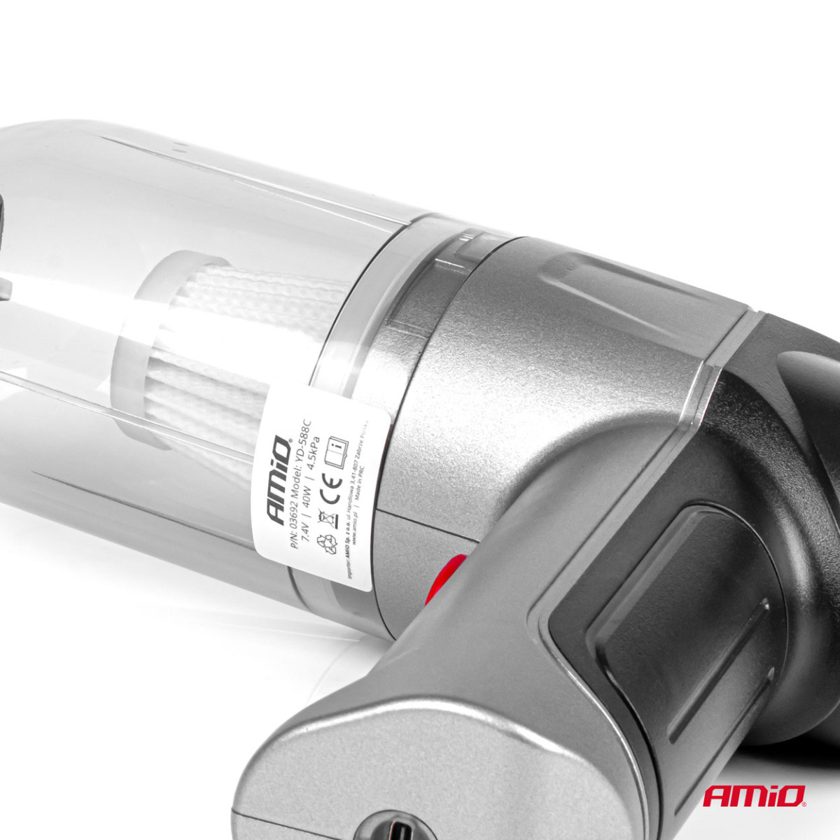 Langaton autoimuri 40 W, 4000 mAh, HEPA-suodattimella, 4,5 kPa AMiO-03692