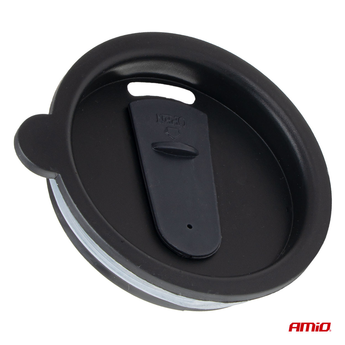 Auton vedenkeitinkuppi, 450 ml 12V, punainen, AMIO-02177