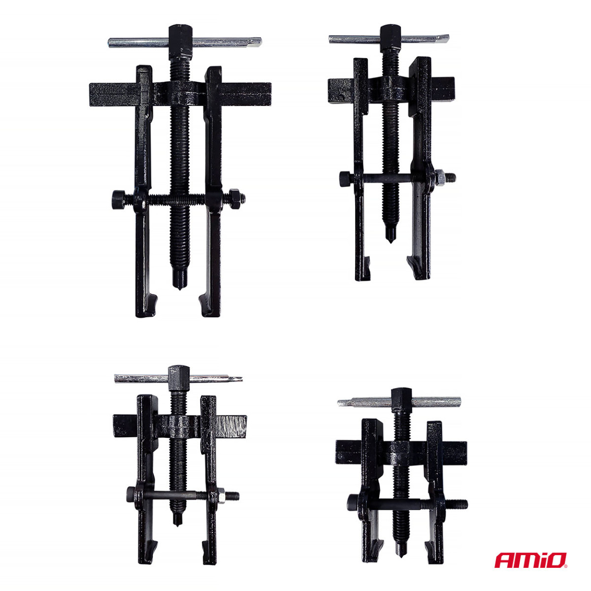 Kahden käden säädettävä pumpun hihnapyörän ulosvetäjän työkalusarja AMIO-04756