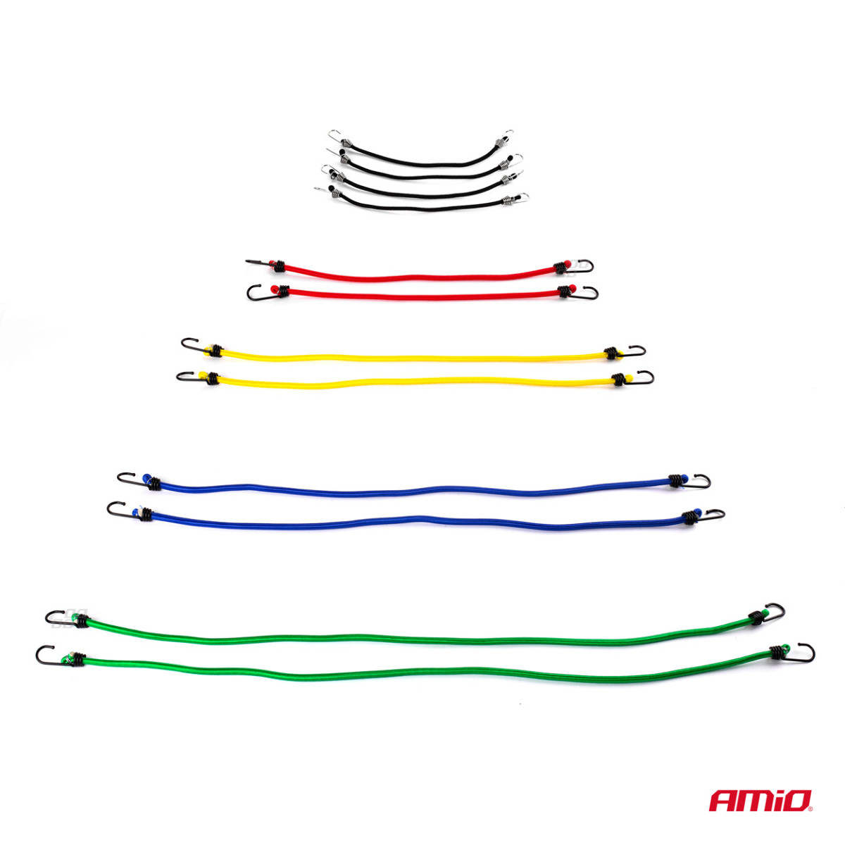 12 elastisen matkatavarahihnan setti, BSTRAP-11 AMIO-02836