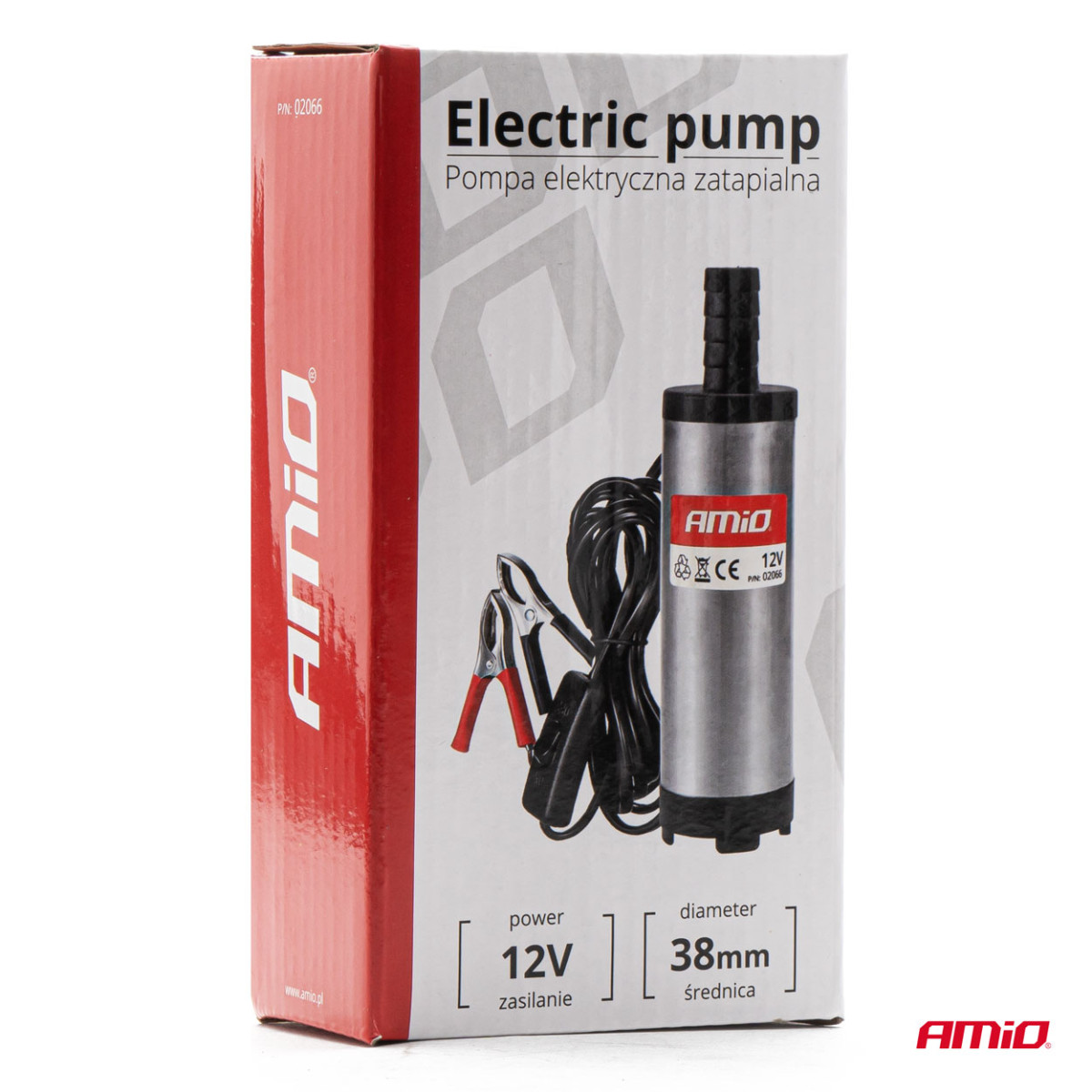 Sähköinen uppopumppu dieselillä 12 V, halkaisija 38 mm AMIO-02066