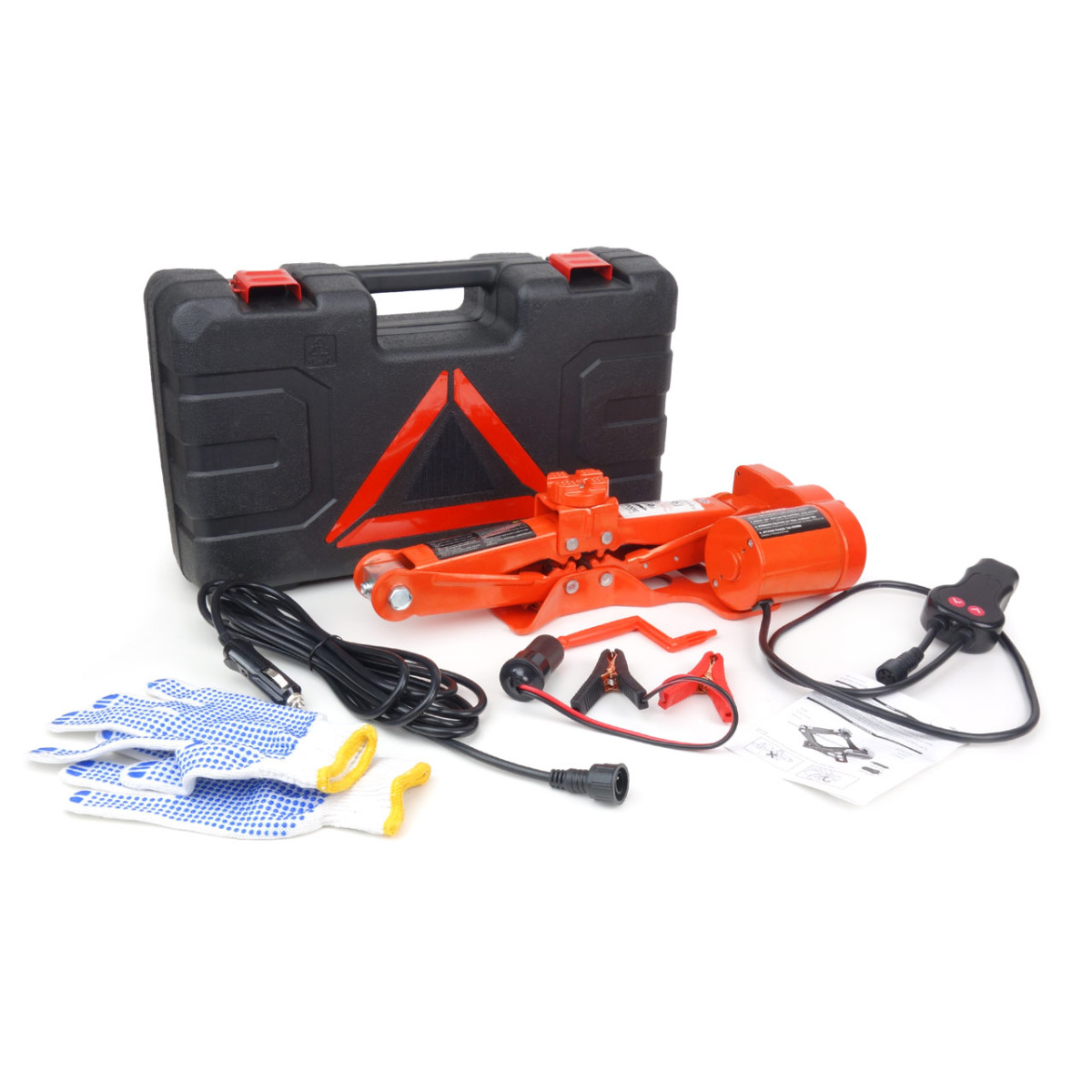 Sähköinen trapetsinostin 3000 kg, 12 V kaukosäätimellä ja korjaussarjalla AMIO-02406