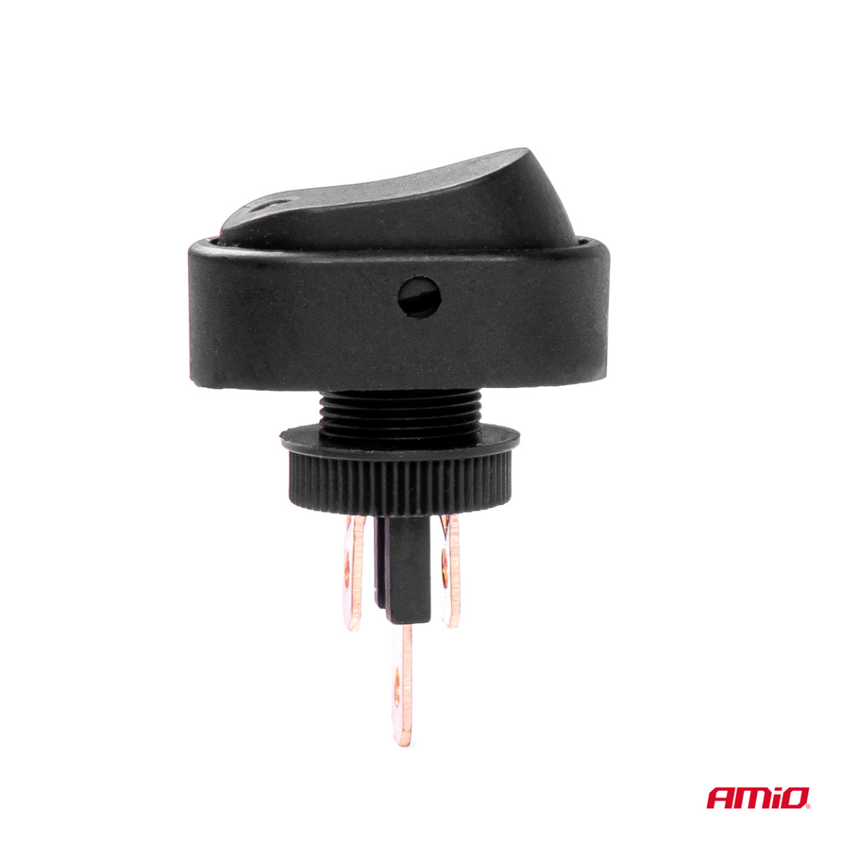 Elliptinen kytkin keltaisella valaistuksella 12/24V max 30A ON/OFF AMIO-03088