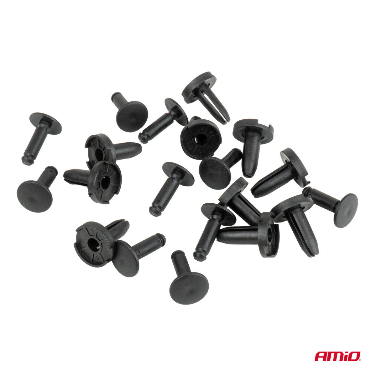 Levitysklipsisarja 23,5 mm, Ø 8 mm, 10 kpl, AMIO-05038