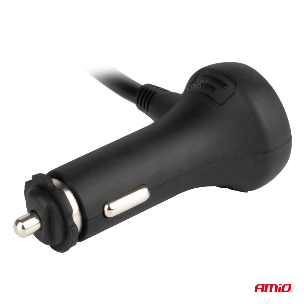 Jatkoliitin volttimittarilla, USB ja USB-C 12-24 V, AMIO-03781