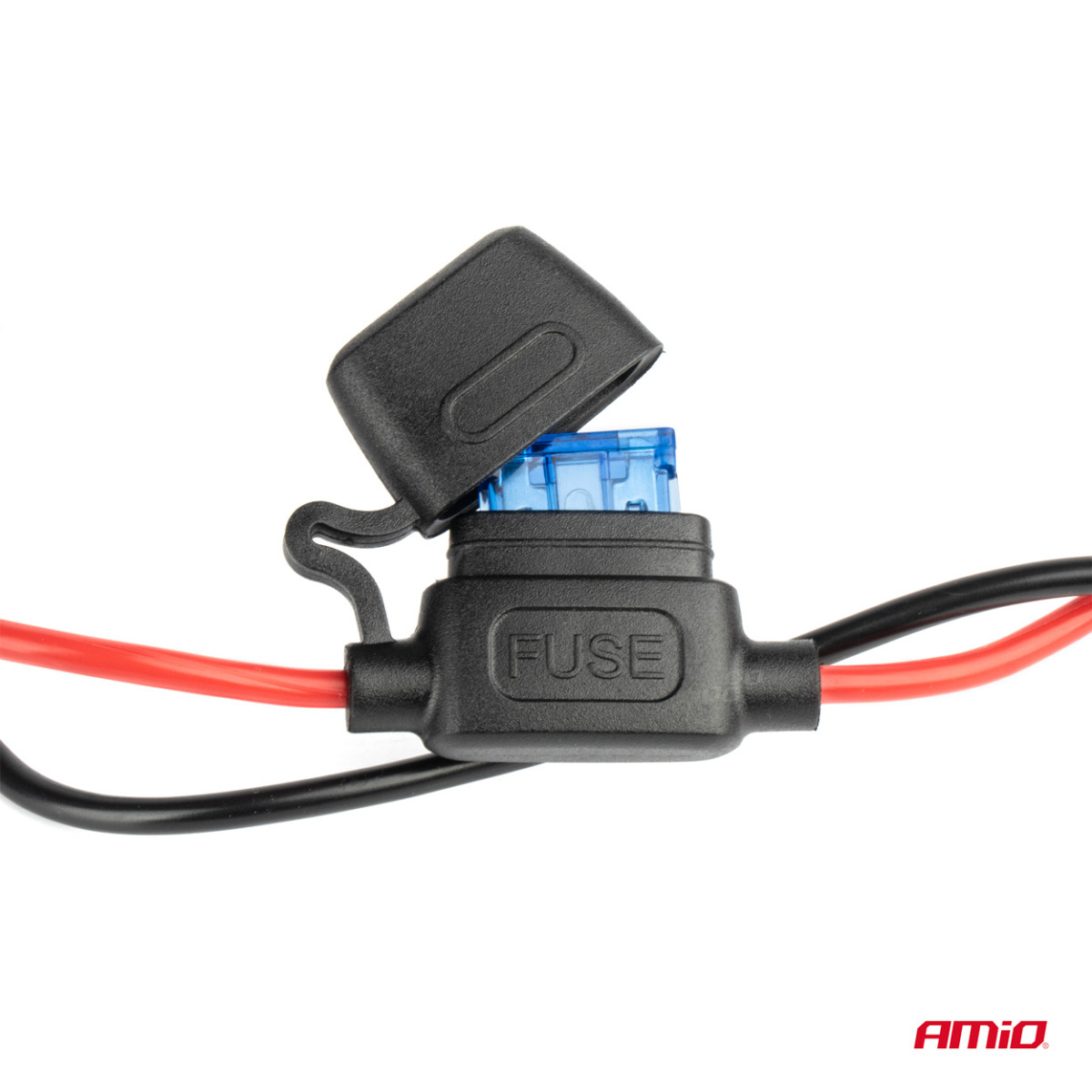 Jatkoliitin volttimittarilla, USB ja USB-C 12-24 V, AMIO-03782