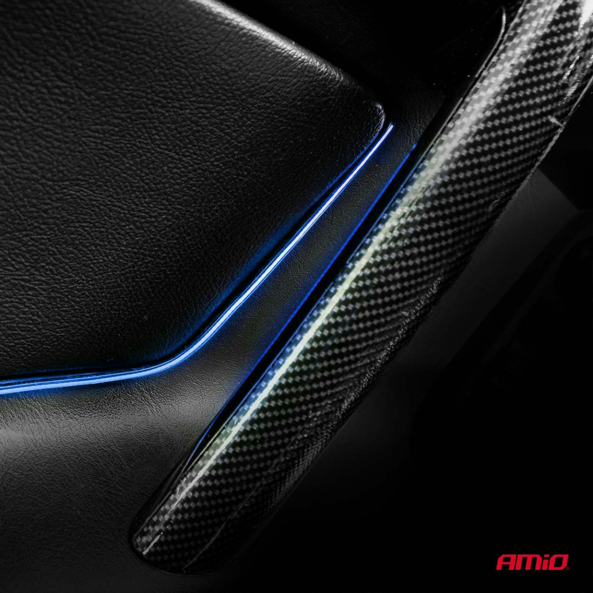 Joustavat sivulle asennettavat COB-LED-nauhat 2x30 cm 12V, siniset