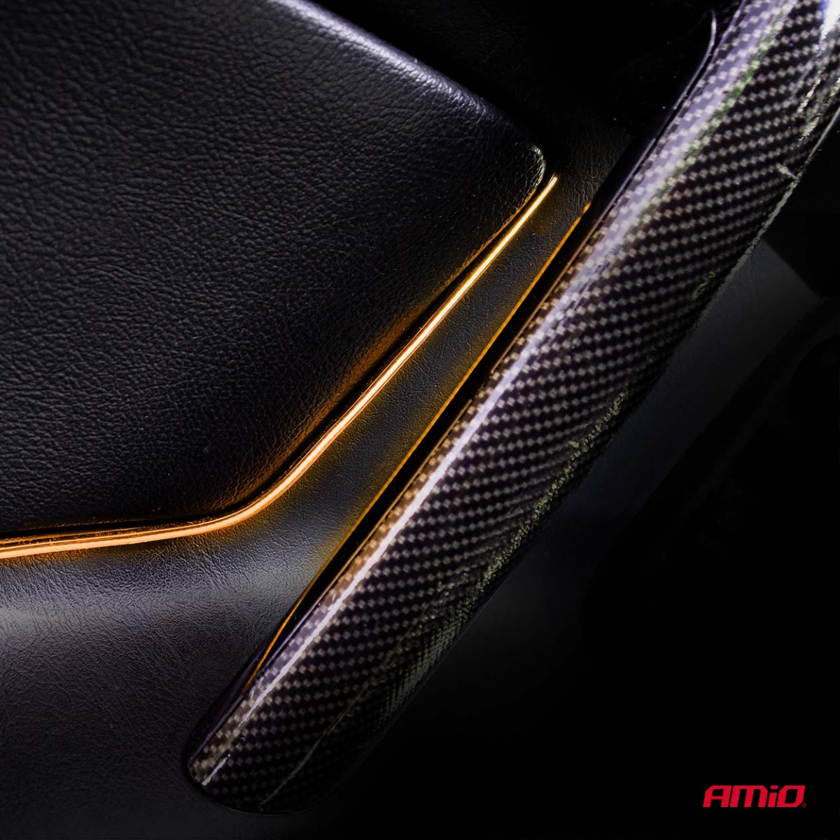 Joustavat sivulle asennettavat COB-LED-nauhat 2x30 cm 12V, keltainen