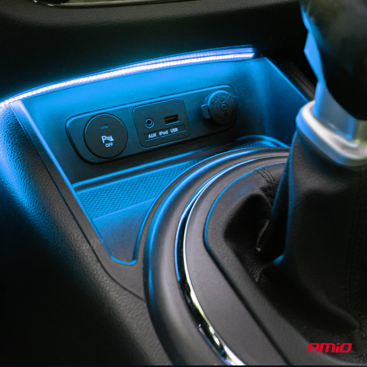 Joustavat COB LED-nauhat 2x30 cm 12V, siniset