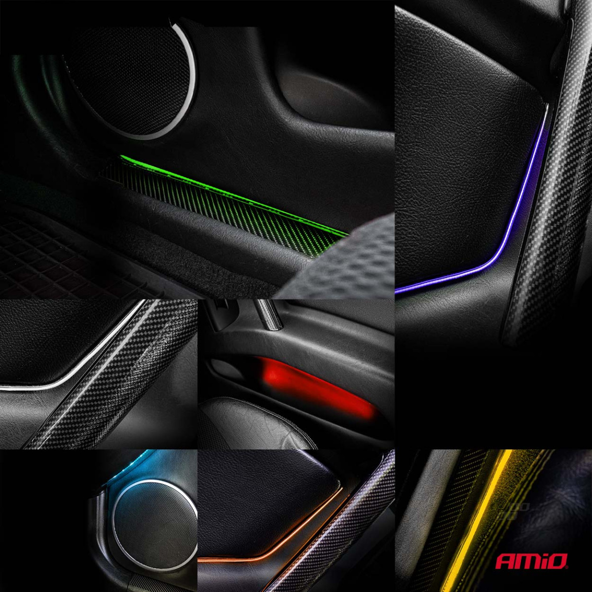 Joustavat sivulle asennettavat LED COB -nauhat 2x30 cm 12V, RGB, useita värejä, kaukosäätimellä