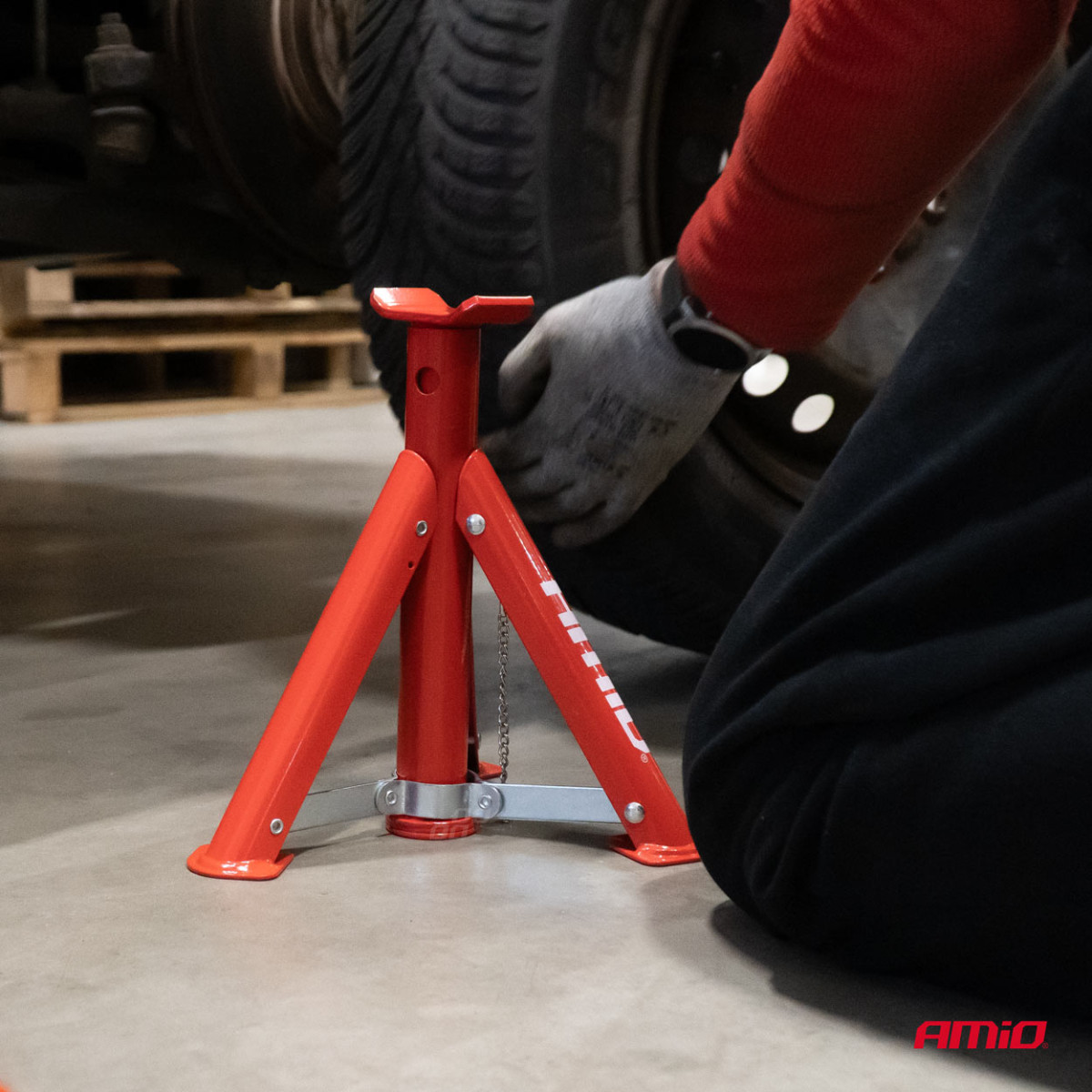 Taittuvat tukijalustat 3000 kg, 2 kpl. AMIO-04186