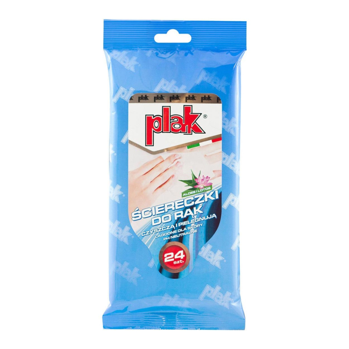 PLAK käsipyyhkeet, 24 kpl, aloe vera ja lootus tuoksu