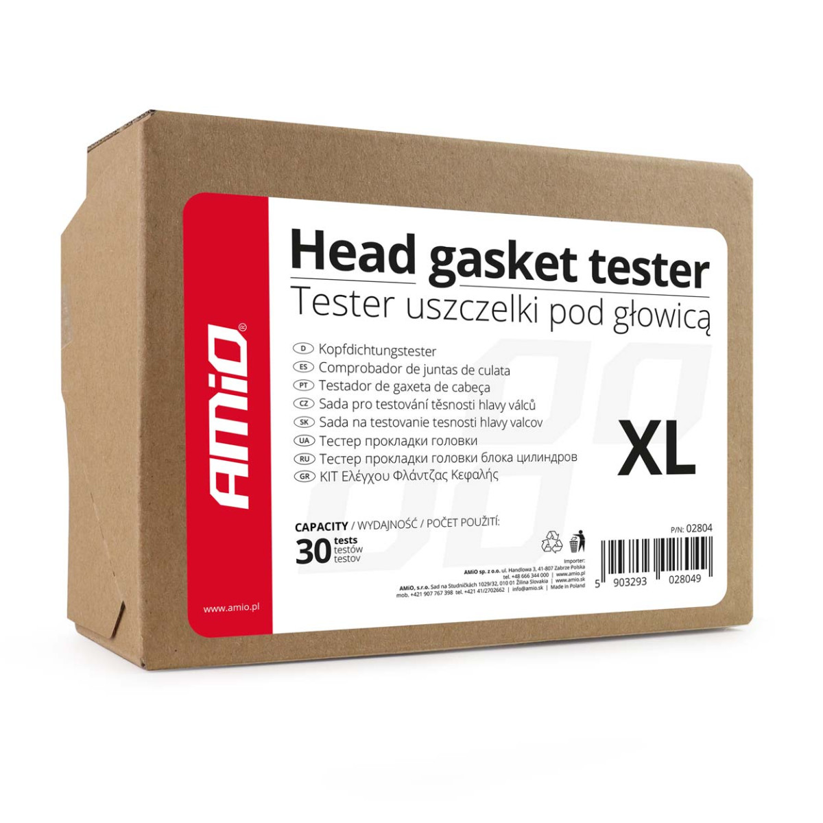 Sylinterikannen tiivisteen testeri XL 60 ml AMIO-02804