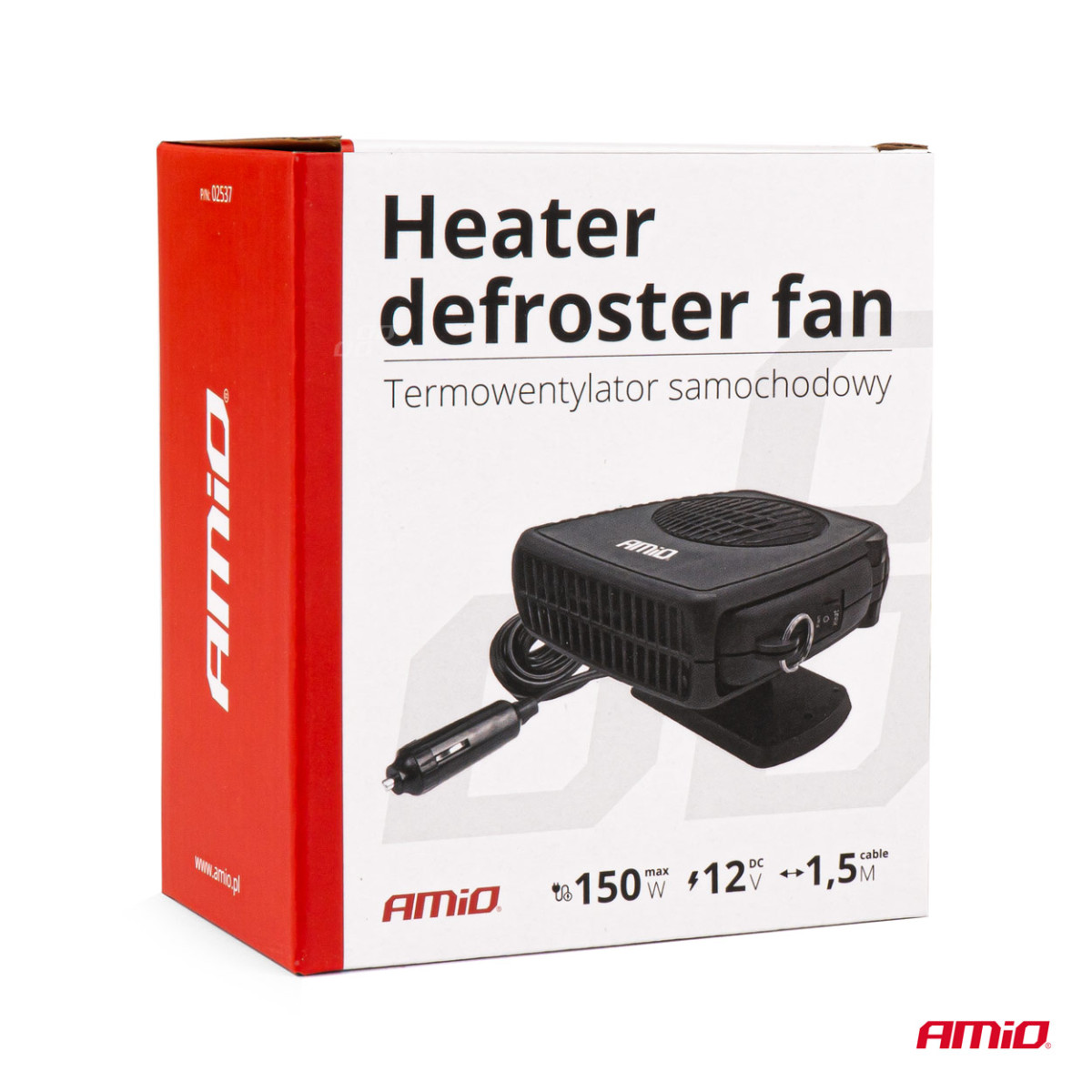 Autonlämmitin tuulettimella 12V 150W AMIO-02537
